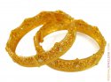 22K Gold Wavy Bangle - Click here to buy online - 3,740 only..