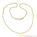 22k Yellow Gold Ball Chain - Click here to buy online - 520 only..