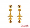 22K Gold Chandelier Long Earrings - Click here to buy online - 948 only..
