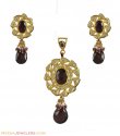 22K Kundan Pendant Set - Click here to buy online - 1,859 only..
