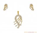 Designer Signity Pendant Set - Click here to buy online - 933 only..