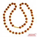 22kt Gold Rudraksh chain - Click here to buy online - 2,965 only..