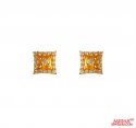 22kt Gold CZ Earrings - Click here to buy online - 340 only..