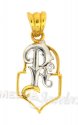 Click here to View - 22Kt Initial Pendant (R) 