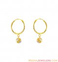 Click here to View - 22k Fancy Ball Hoops Earrings 