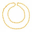 22Kt Gold Tulsi Mala 24 In - Click here to buy online - 1,351 only..