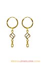 Click here to View - 22Kt Small Fancy Hoop Earrings 