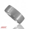 18 Kt White Gold Wedding Band - Click here to buy online - 962 only..