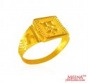 22k Gold Mens Thin Ring  - Click here to buy online - 282 only..