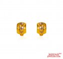 Two Tone Clip On Earrings - Click here to buy online - 305 only..