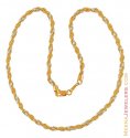 Two Tone Twisted Chain (22k gold) - Click here to buy online - 809 only..