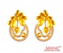 22 Karat Fancy Gold Tops with CZ  - Click here to buy online - 735 only..