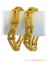 22K Gold Fancy Bangles - Click here to buy online - 4,813 only..