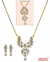 Diamond Necklace Set (18 Kt Gold) - Click here to buy online - 10,532 only..