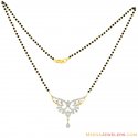 18K Designer Diamond Mangalsutra - Click here to buy online - 3,063 only..