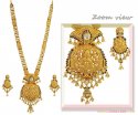 Click here to View - 22K Gold Temple Necklace Set 