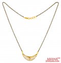 22K Gold Fancy Mangalsutra Chain - Click here to buy online - 934 only..