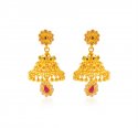  22 Karat Gold Jhumkhi Earrings - Click here to buy online - 1,600 only..