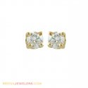 18k Single Diamond Earrings  - Click here to buy online - 656 only..