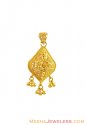 Click here to View - 22K Gold Floral Filigree Pendant 