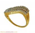 18k Gold Diamond Ring  - Click here to buy online - 1,116 only..