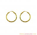 Click here to View - 22Kt Two Tone Gold Hoops 