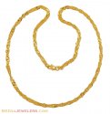 22Kt Fancy Gold Chain (18 Inch)
