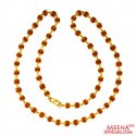 22kt Gold Rudraksh chain - Click here to buy online - 3,008 only..