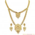 Click here to View - 22K Gold Cz Necklace Set 