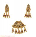 Click here to View - Gold Pendant Set (Antique finished) 