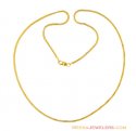 Click here to View - 22K Fancy Plain Gold Chain(20 in) 