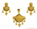 Click here to View - Gold Pendant Set (Pearls studded) 