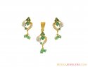Click here to View - 22K Emerald Pendant set 