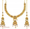 22Kt Gold Antique Set - Click here to buy online - 6,409 only..
