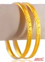 22 Kt Gold Bangles (2 Pc) - Click here to buy online - 2,887 only..