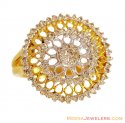 Click here to View - Designer Sun Shaped Floral Ring 18K 