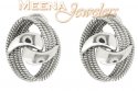 18Kt White Gold Earring - Click here to buy online - 1,126 only..