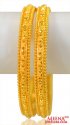 22k Gold Traditional Bangles 2pc - Click here to buy online - 3,628 only..
