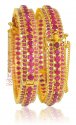 Click here to View - 22Kt Gold Bangles With Ruby (1 Pc Only) 