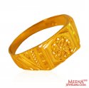 22k Gold Ring (Initial M) - Click here to buy online - 704 only..