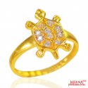 22k Gold Turtle Ladies Ring - Click here to buy online - 342 only..