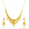 Click here to View - 22K Indian Traditional Necklace Set 