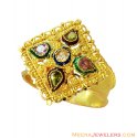 Designer Meenakari Ring 22k - Click here to buy online - 353 only..
