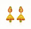 22karat Gold Jhumkhi Earring - Click here to buy online - 2,455 only..