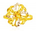 22 Karat Gold Two Tone Ring - Click here to buy online - 269 only..