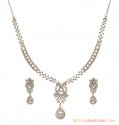 18K White Gold Necklace Set - Click here to buy online - 19,155 only..