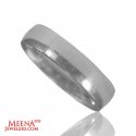 18 Kt White Gold Wedding Band - Click here to buy online - 441 only..