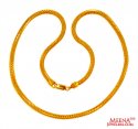22K Gold Fox Chain (24  Inches) - Click here to buy online - 4,108 only..