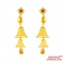22K Gold Chandelier Earrings - Click here to buy online - 1,315 only..