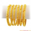 Click here to View - 22k Indian Bangles Set(6 pcs) 